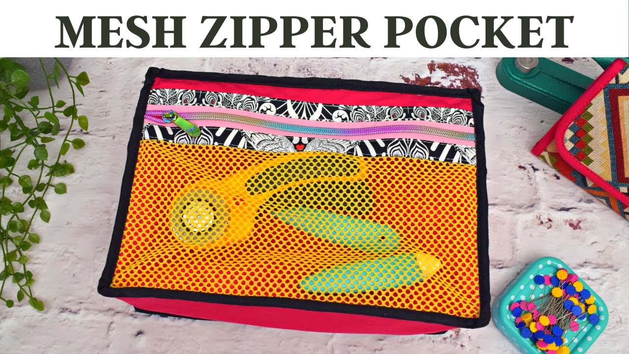 How To Add A Mesh Zipper Pocket To Your Sewing Project