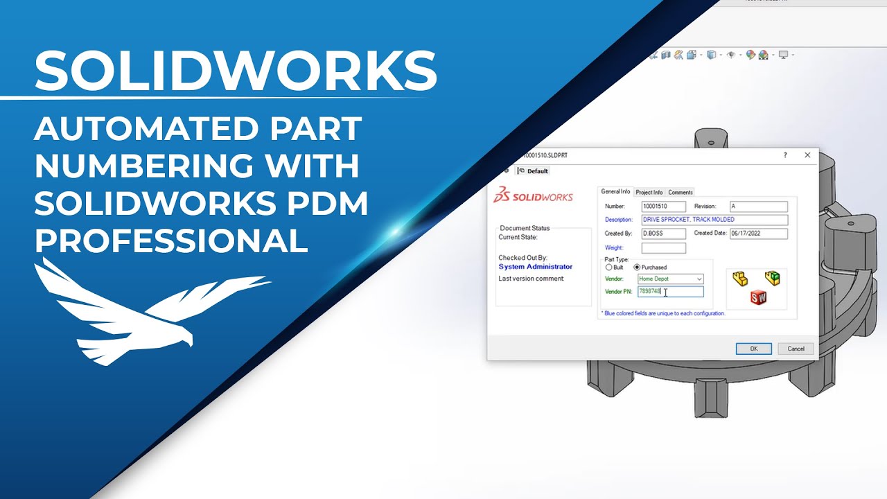 Automated Part Numbering with SOLIDWORKS PDM Professional