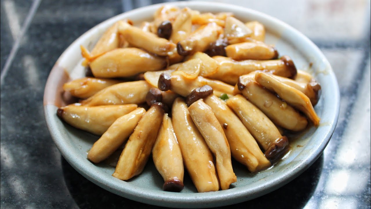 King Oyster Mushroom With Oyster Sauce