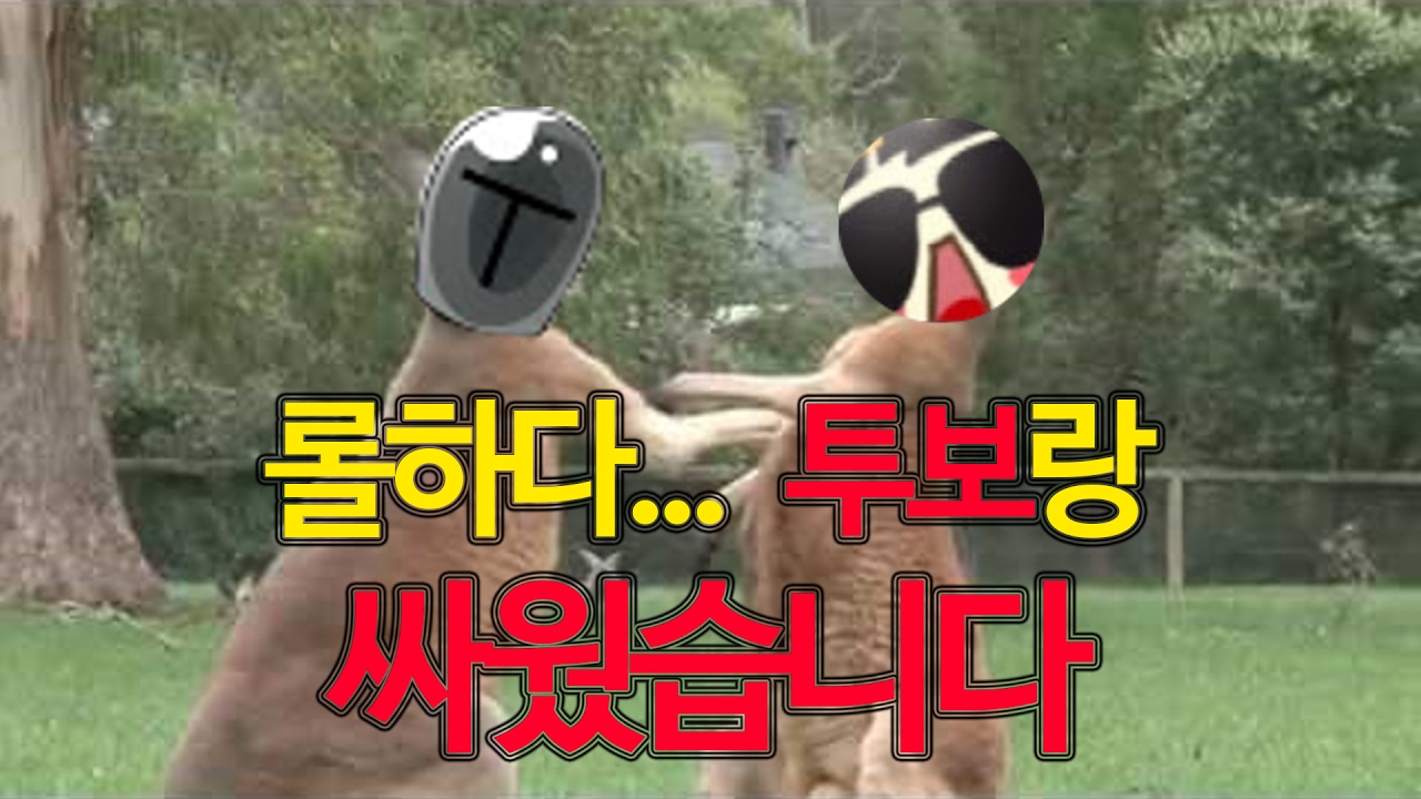 [재넌] 롤하다 투보랑 싸웠습니다..