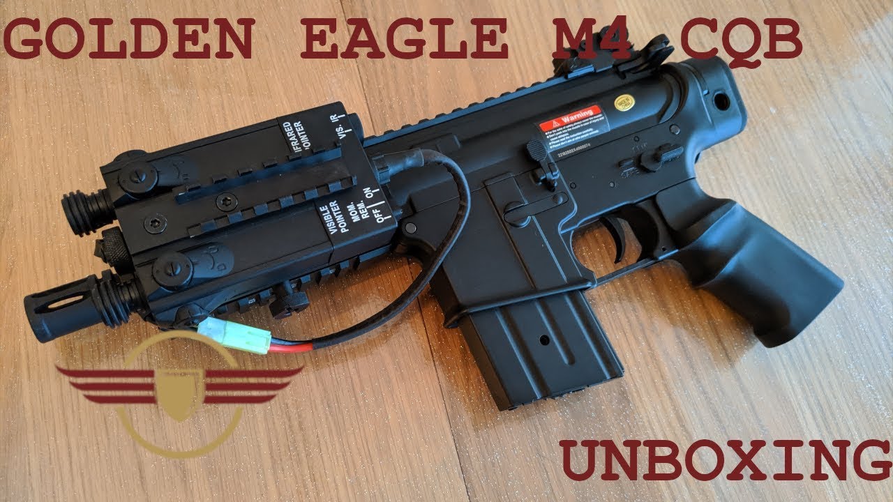 [UNBOXING] JG GOLDEN EAGLE M4 CQB ASSAULT Tiny M4 Pistol Budget Jing Gong