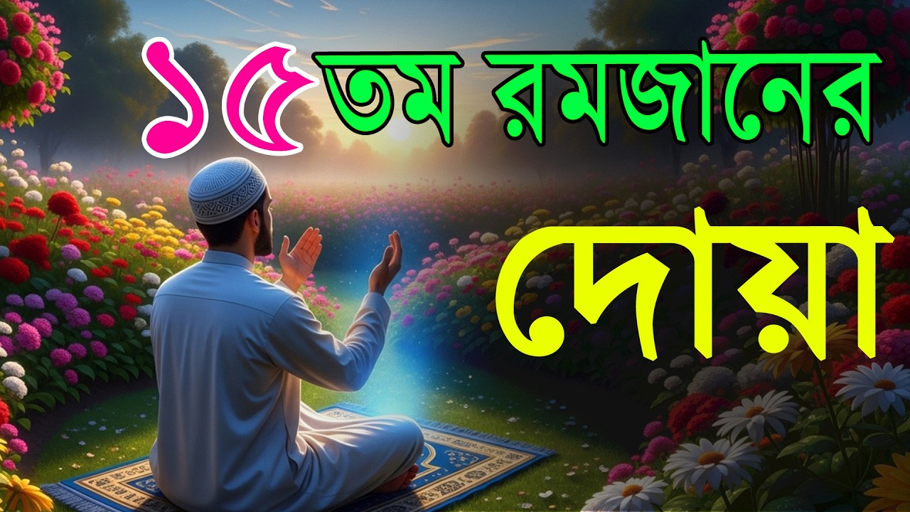 পবিত্র রমজানের ১৫ তম দিনের স্পেশাল দোয়া l Dua For Ramadan   Most Beautiful Dua For Ramadan 2026