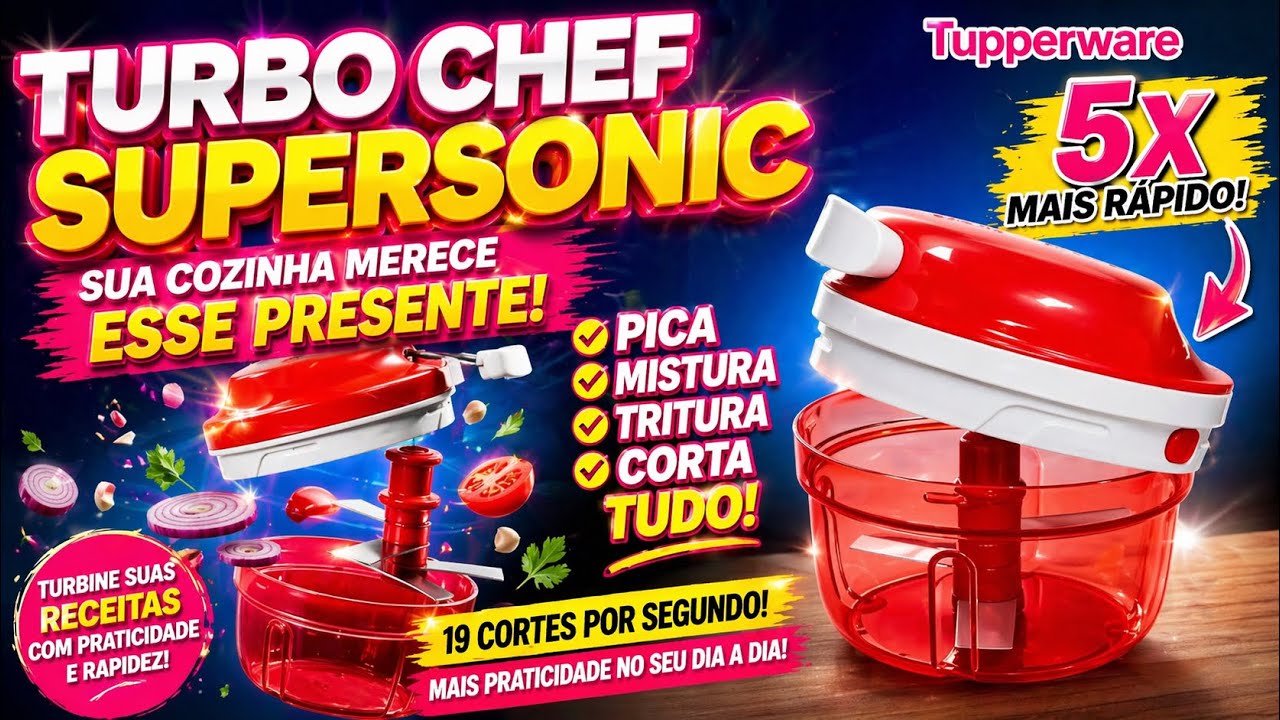 TUPPERWARE TURBO CHEF SUPERSONIC |Como usar.