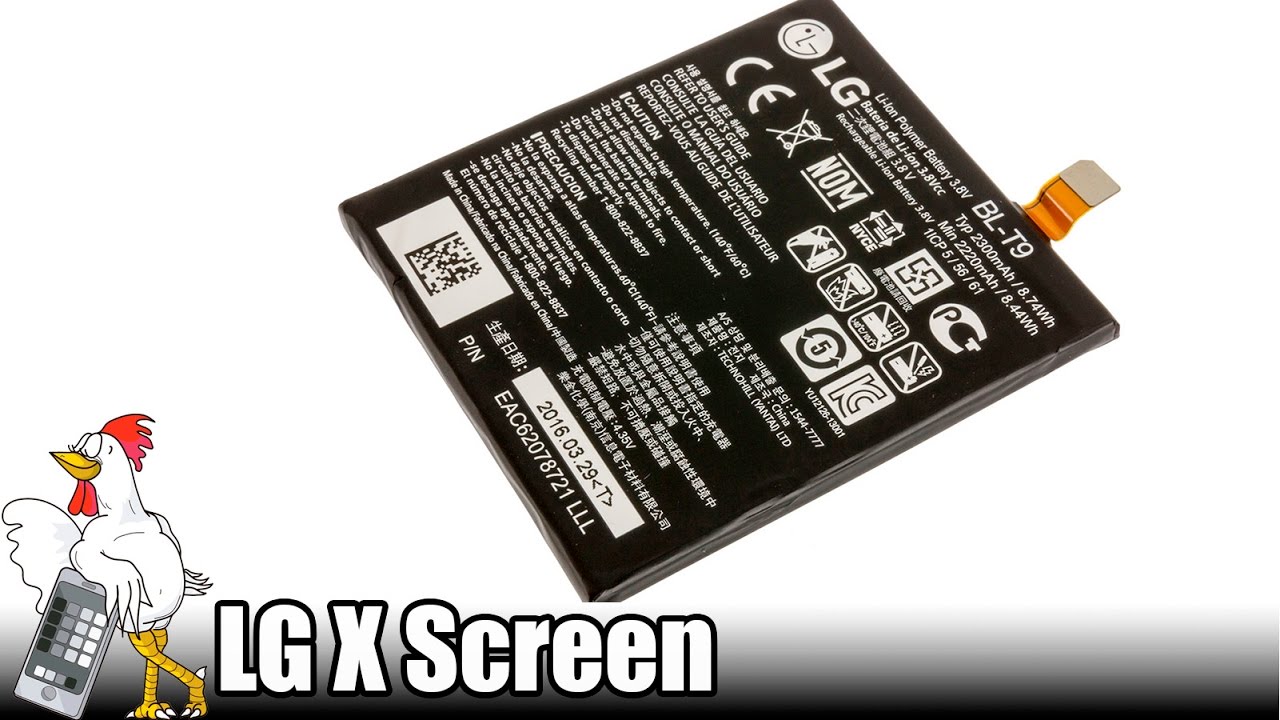 Gu&iacute;a del LG X Screen: Cambiar bater&iacute;a