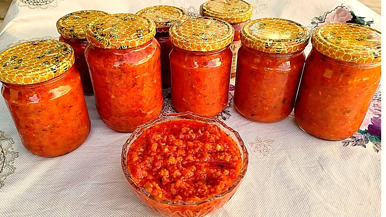 💯🔴Qiş Üçün Ən Dadli ACİKA Resepti 🔴Acikanin Hazrlanmasi.Nə qədər bağlasam yenə də az olur👍😋