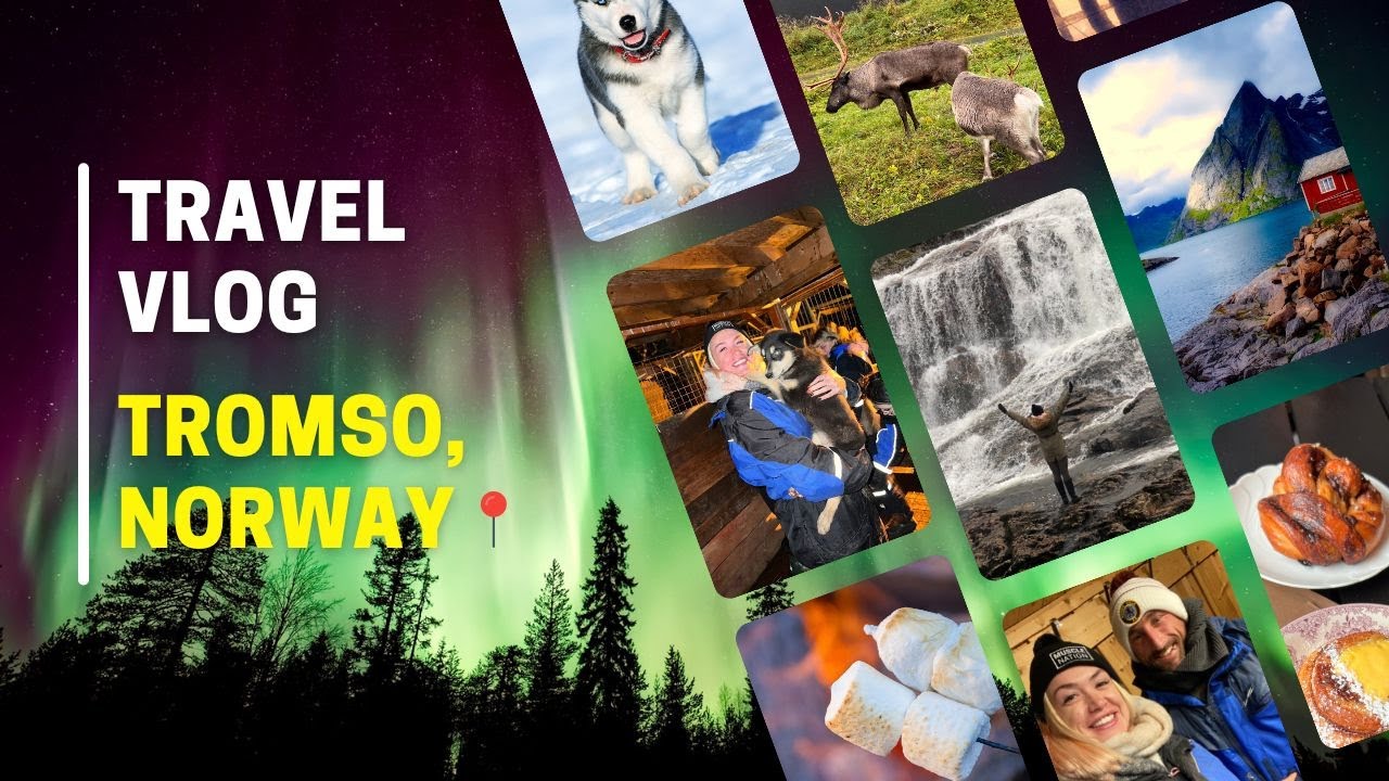 Tromso Norway Travel Vlog - Northern Lights Hunting - Visiting Huskies - Floating Sauna