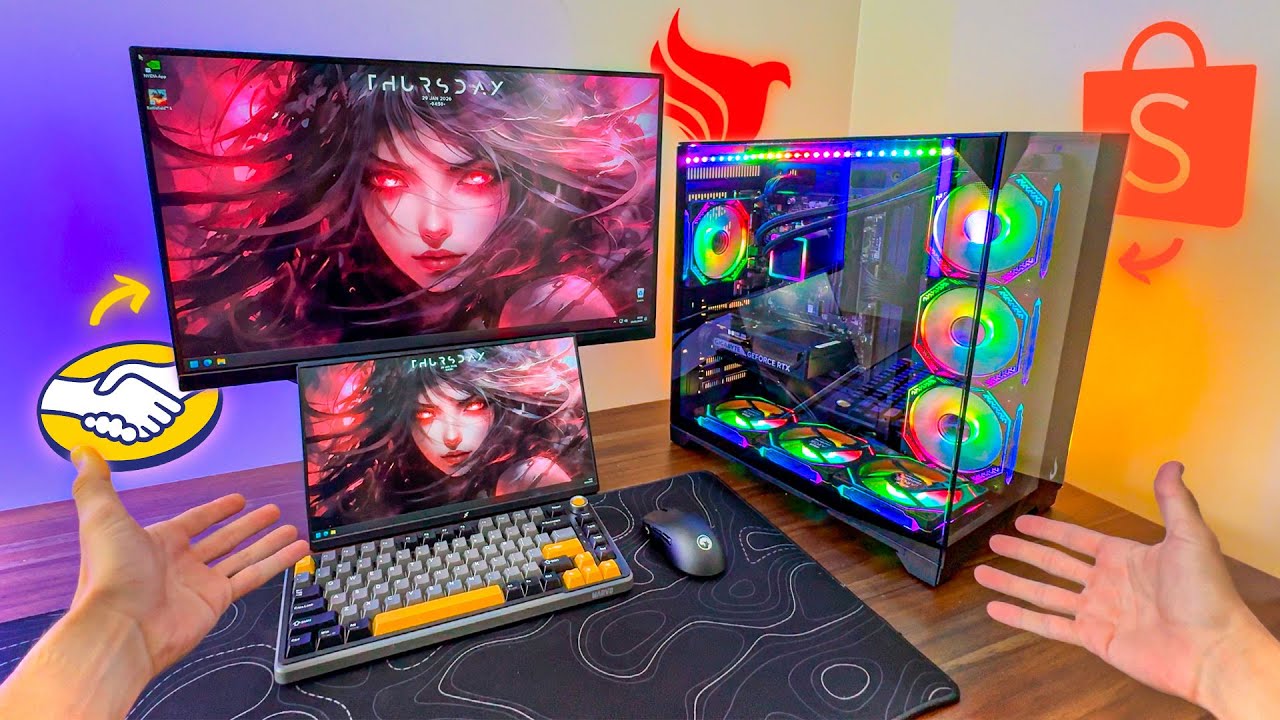 Montei meu NOVO SETUP GAMER pra 2026 (DEU RUIM!?)