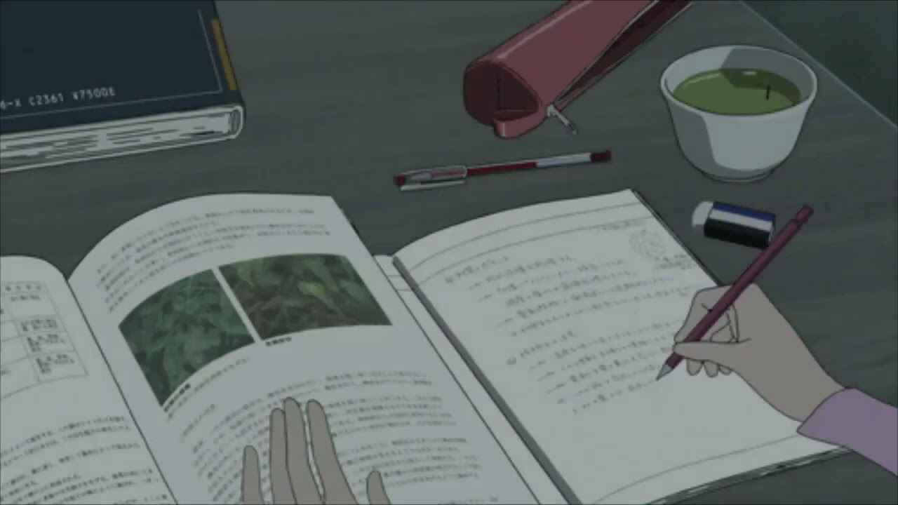 1 Hour Study With Me ☕ | Anime Aesthetic | Green Tea & Focus | No Talking🧚🏻‍♀️