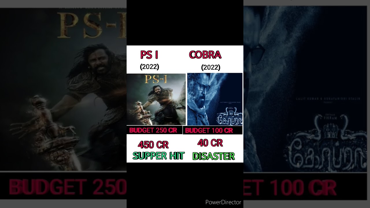 PS 1 movie vs cobra movie box office collection comparison #cobra #ps1