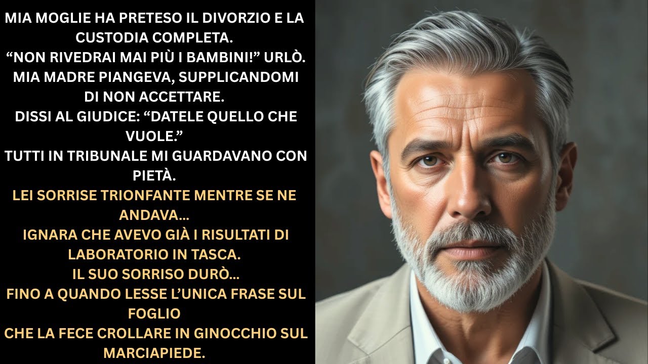 LE HO DATTO IL DIVORZIO  SORRIDEVA… FINCHÉ L’AVVOCATO NON SUSSURRÒ 5 PAROLE
