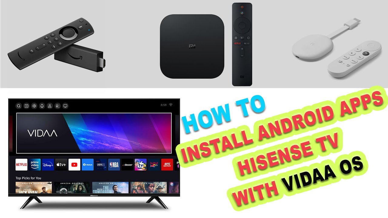 Как использовать приложения Android на телевизоре Hisense Smart TV с ОС VIDAA