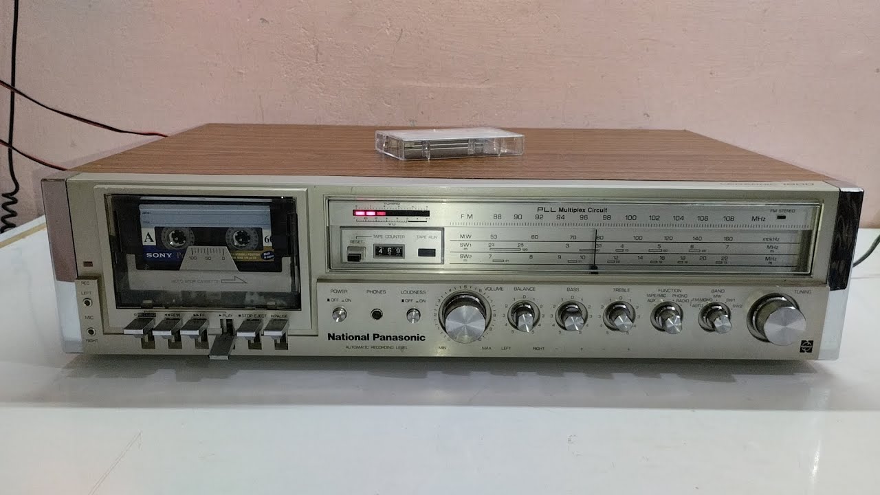 National Panasonic SG-1800 stereo cassette receiver