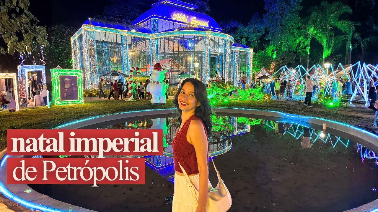 Natal em Petrópolis: visitei o vale encantado, palácio de cristal e mapping natalino no quitandinha