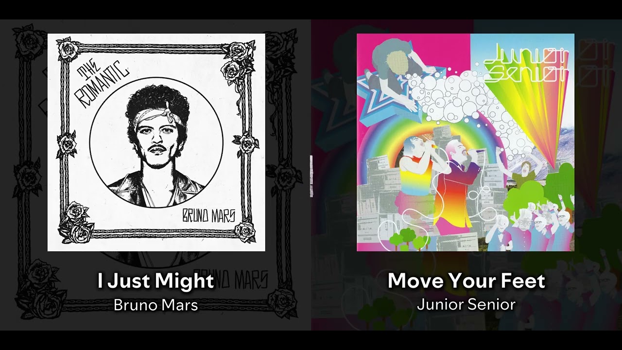I Just Might but the beat is Move Your Feet (song Bruno interpolated)