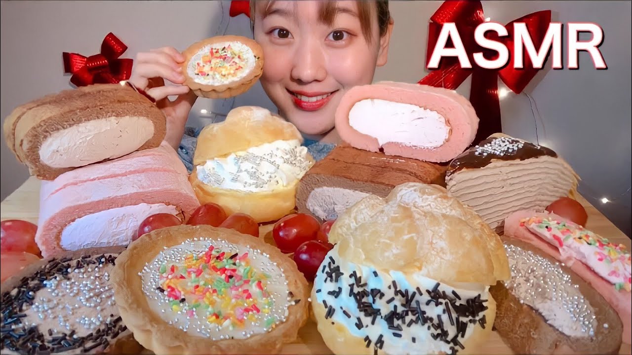ASMR かわいいスイーツ Cute Sweets 귀여운 스위트【咀嚼音/大食い/Mukbang/Eating Sounds】
