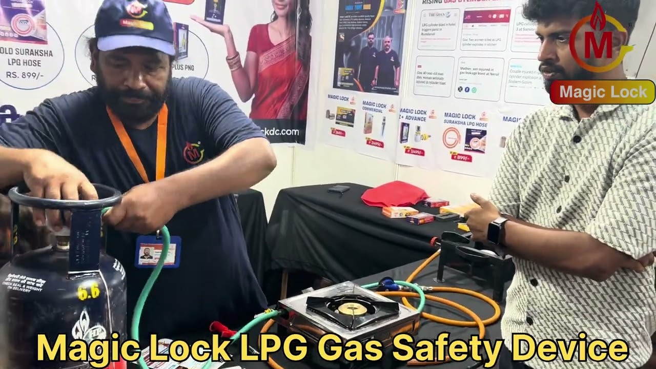 *LPG GAS SAFETY DEVICE NOW IN GOA.*Magic lock gas safety device #goa #magiclock