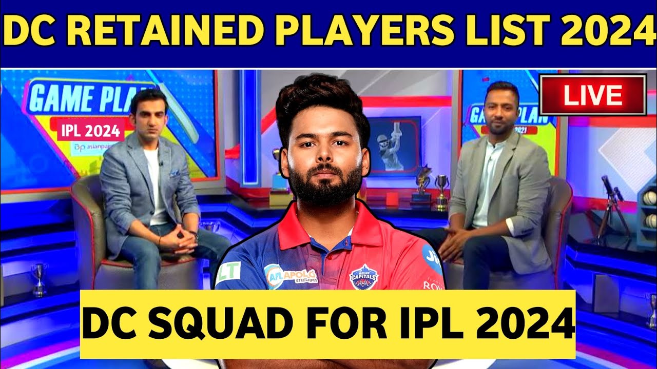 IPL 2024 - Delhi Capitals Retained Players List 2024 | DC Retained Players 2024 | DC Squad 2024