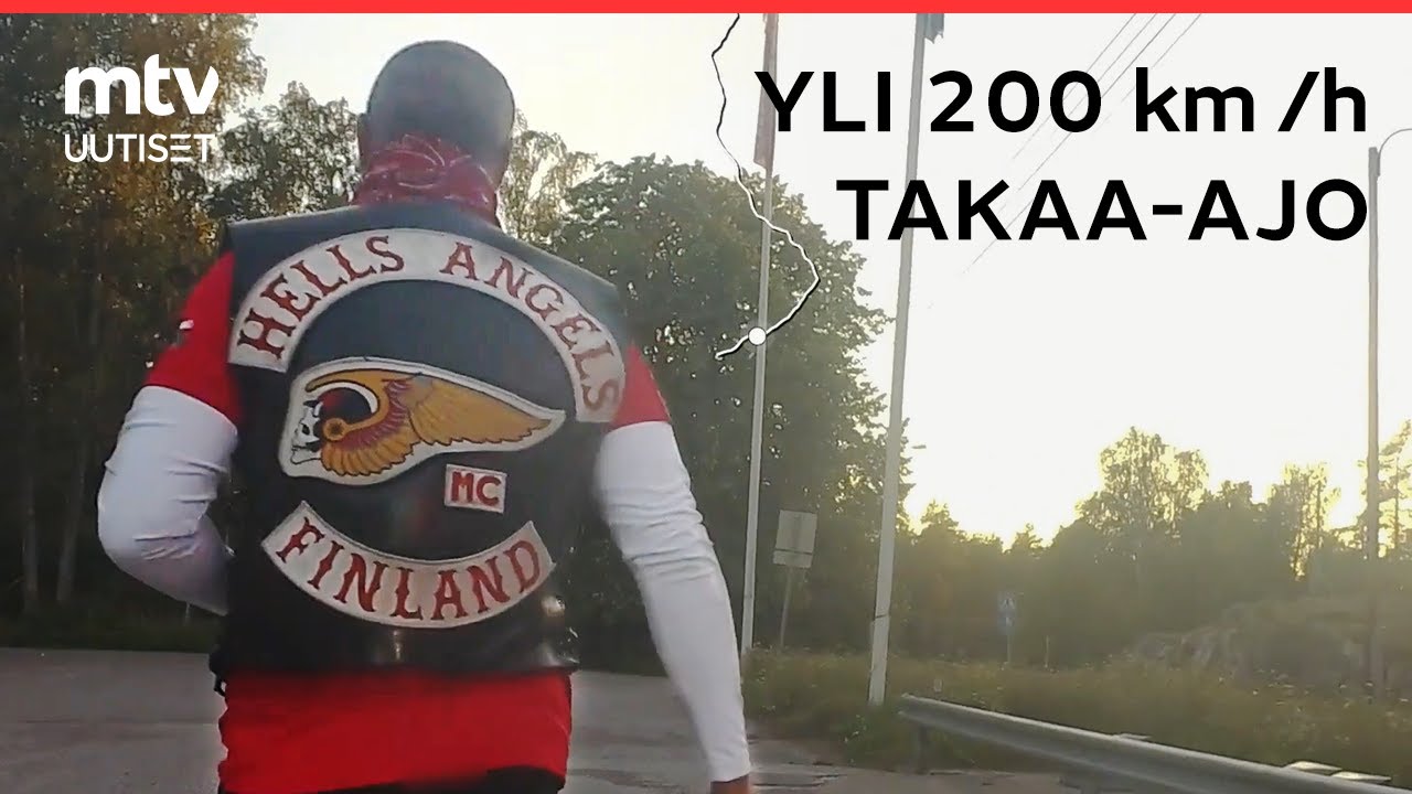Moottoripyöräpoliisi kaasutti yli Helvetin enkelin perään Hangossa – takaa-ajo tallentui videolle