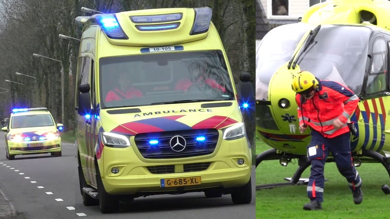 Vrouw wordt onwel tijdens opstijgen traumahelikopter - MMT moet twee keer in actie komen in Obdam