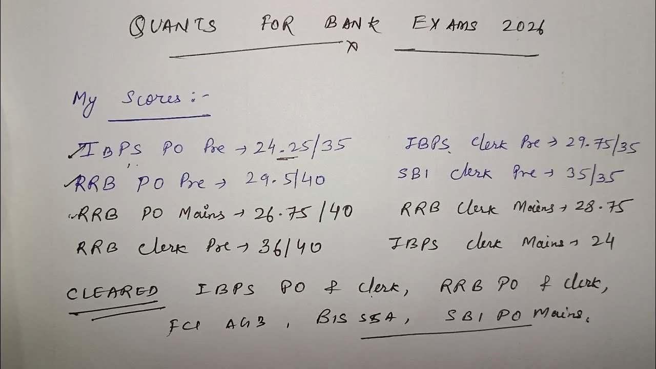 How I Scored 95%tile in Quant in Every Prelims & Mains (Cleared 6 Exams)