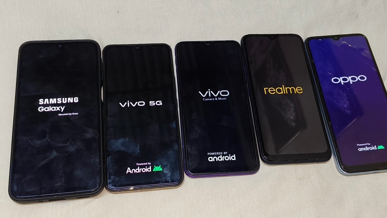 Samsung a16 vs Vivo v23e 5g vs vivo y93 vs Realme C2 vs Oppo A17 Reboot Speed Test