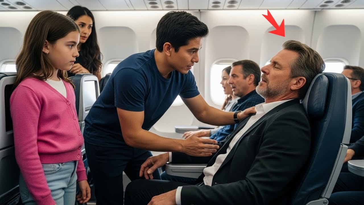 CEO Collapses into Mid-Flight — A Single Dad’s Help Alters His Daughter’s Fate Forever