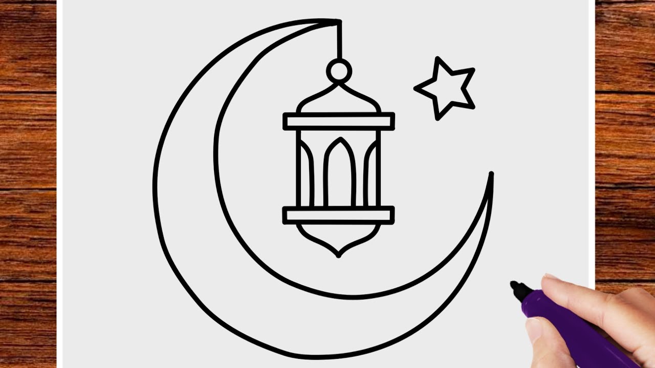 Dessin du Ramadan | Comment dessiner le Ramadan | رسم رمضان | Ramadan drawing #ramadandrawing