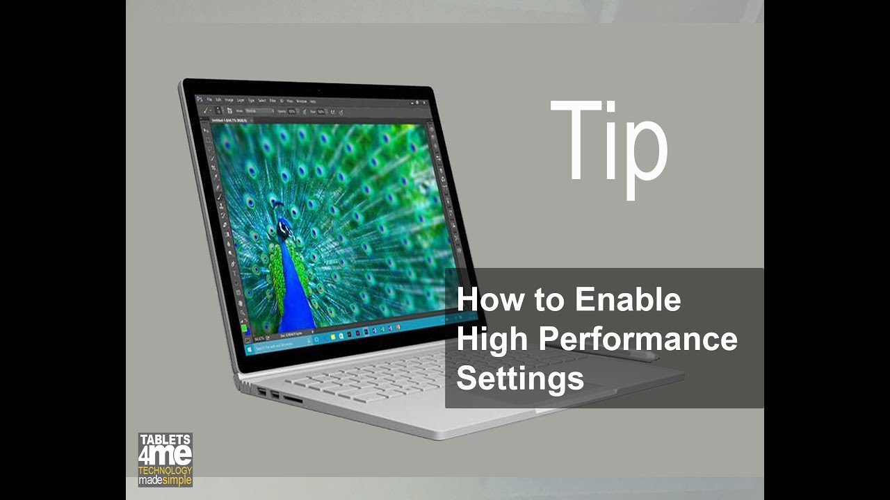 Surface Book Tip:  How to enable High Performance
