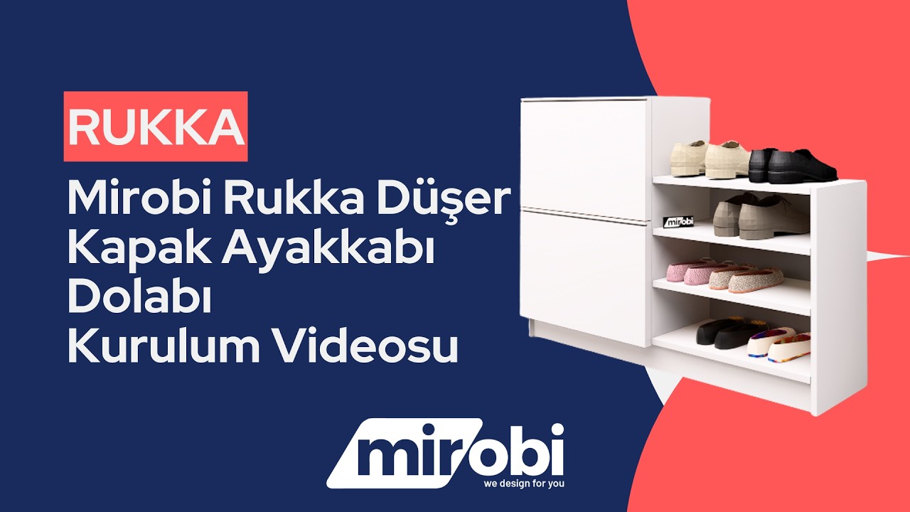 Mirobi Rukka Düşer Kapak Ayakkabı Dolabı Beyaz | Modern ve Şık Ayakkabılı