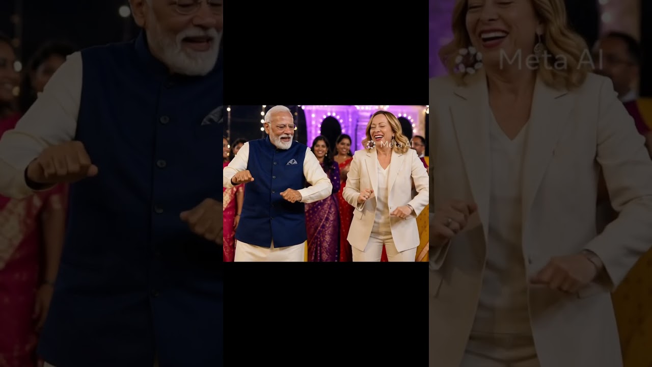 Melodi Magic: Modi & Meloni Light Up The Dance Floor | songs credit @DJCHETASOFFICIAL  @tseries