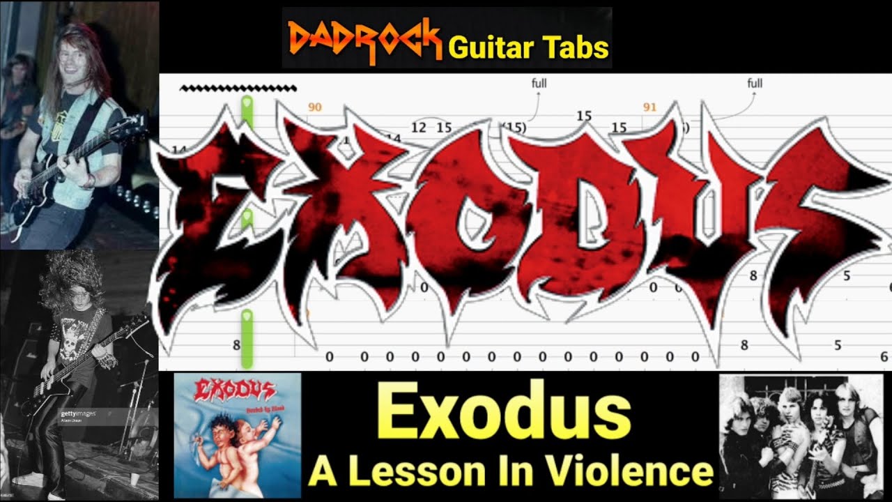 A Lesson In Violence - Exodus - Guitar + Bass TABS Lesson