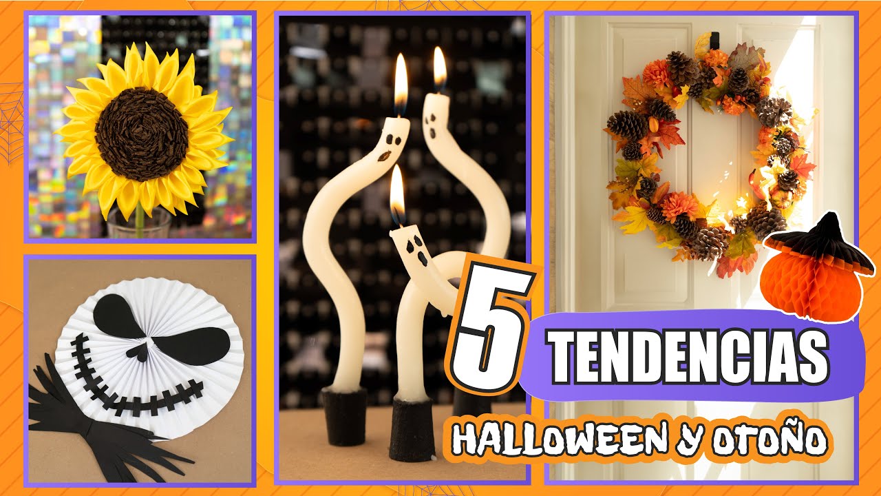 ¡5 TENDENCIAS DE HALLOWEEN Y OTOÑO! 🎃 MANUALIDADES FÁCILES para decorar tu casa