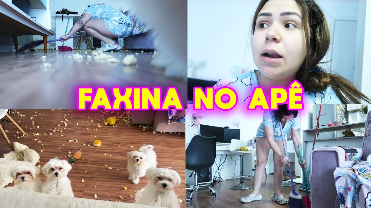 FAXINA PESADA NA SALA E VARANDA DO APÊ!!!