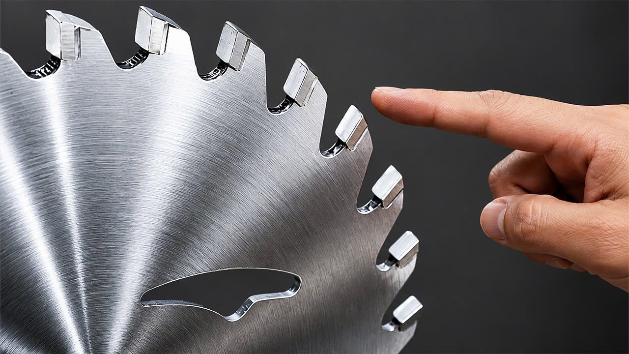 Easiest Way to Sharpen a Circular Saw Blade in 10 second! A 65-Year-Old Carpenter's Great Method