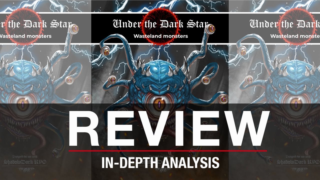 Under the Dark Star: Wasteland Monsters for ShadowDark RPG | New Monsters & Lore TTRPG