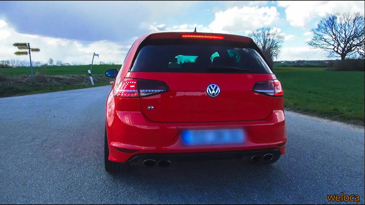 Golf VII R 300HP DSG | 0-100 | Launch Control | Sound | Aerial View