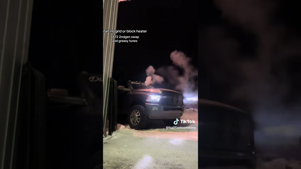 BRUTAL 2ND GEN SWAP CUMMINS COLD START!