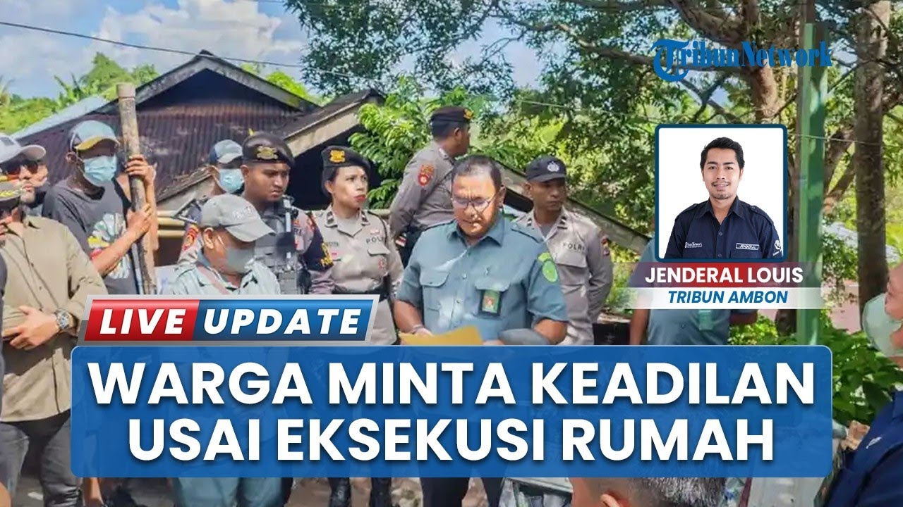 Eksekusi 7 Rumah di Kopertis   Ambon Penuh Air Mata, Warga Pertanyakan Keadilan