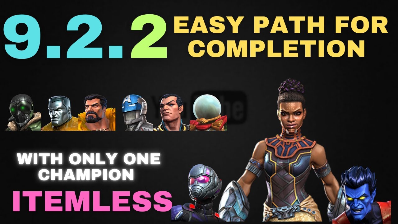 9.2.2 Easy Path For Completion With Only One Champion Itemless Hearthackermcoc