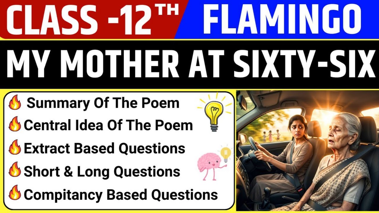 My Mother at Sixty Six | Summary, Central Idea & Competency Questions | CBSE Class 12 English 2026