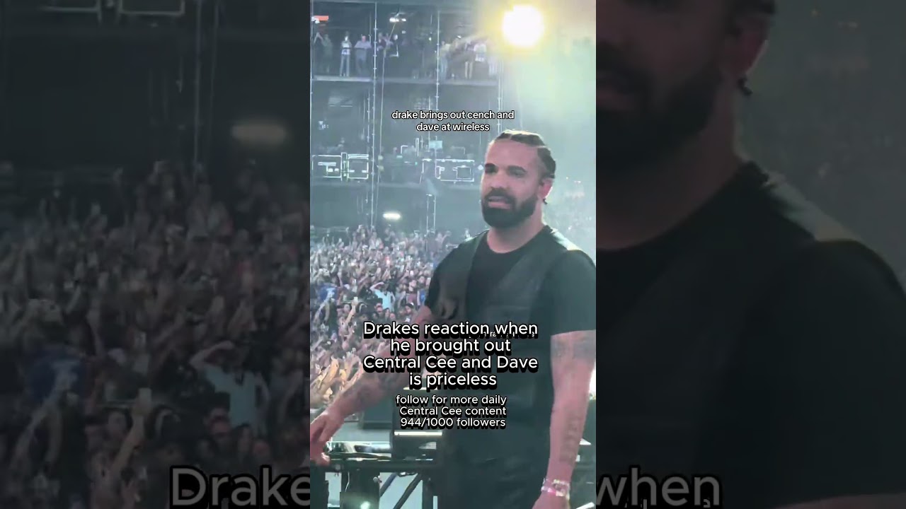 drake's pride reaction bringing out central cee & dave at wireless