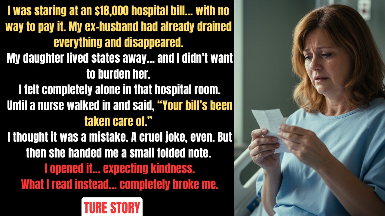 A Stranger Paid My Hospital Bill… But the Note He Left Broke Me