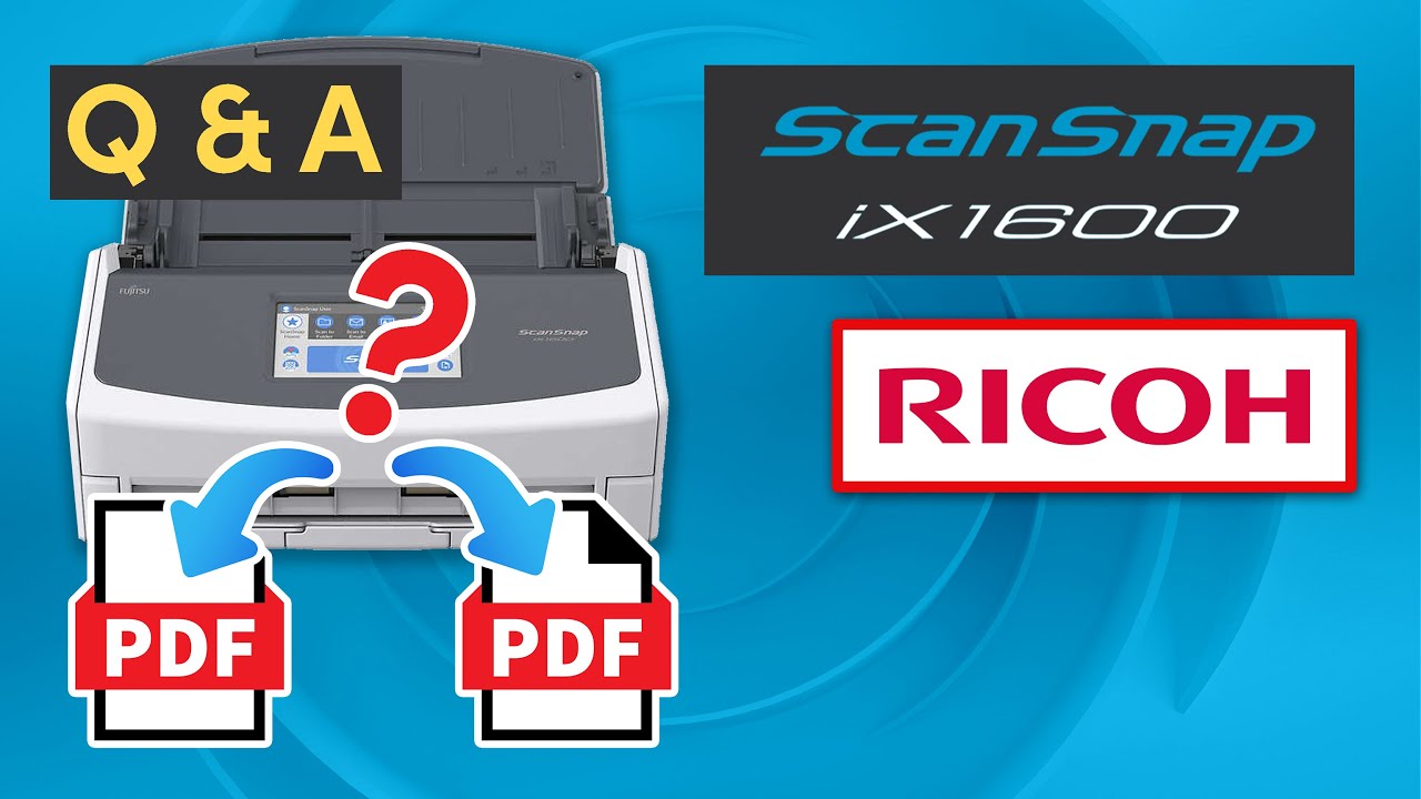 📄 ScanSnap iX1600 Q&A - Scan Each Page as Individual PDF?