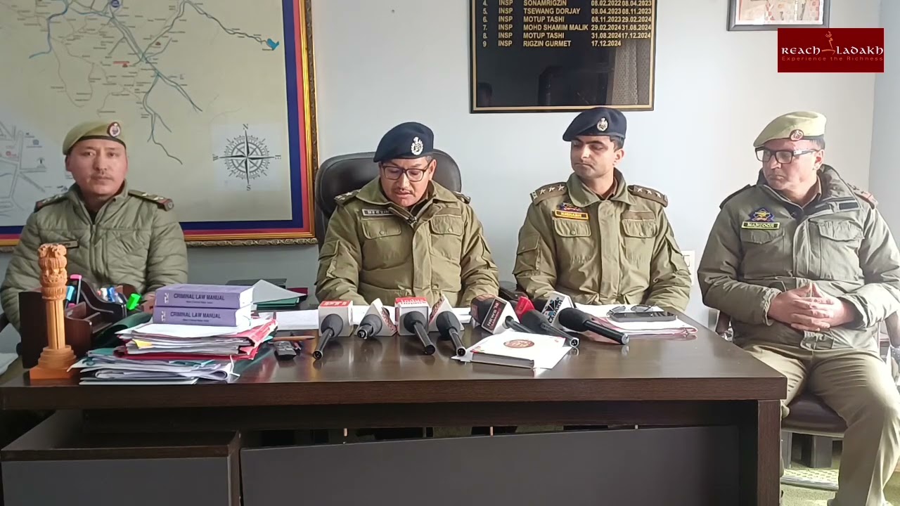 Ladakh Police crack theft cases; 2 locals and 3 non-locals held
