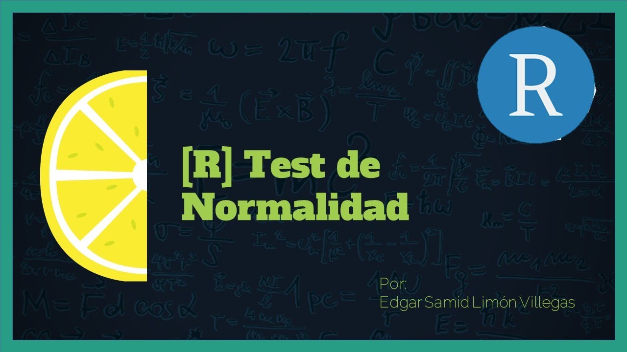 Test de Normalidad en R Studio (Shapiro,-Kolmogorov-Anderson)