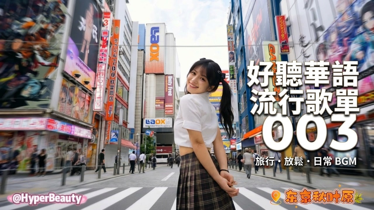 【華語流行音樂歌單 𝙥𝙡𝙖𝙮𝙡𝙞𝙨𝙩003】好聼的原創華語流行音樂 在秋葉原聽歌是不是也會變可愛呢｜放鬆必聽 ｜ 日常 BGM、車載音樂、旅行音樂