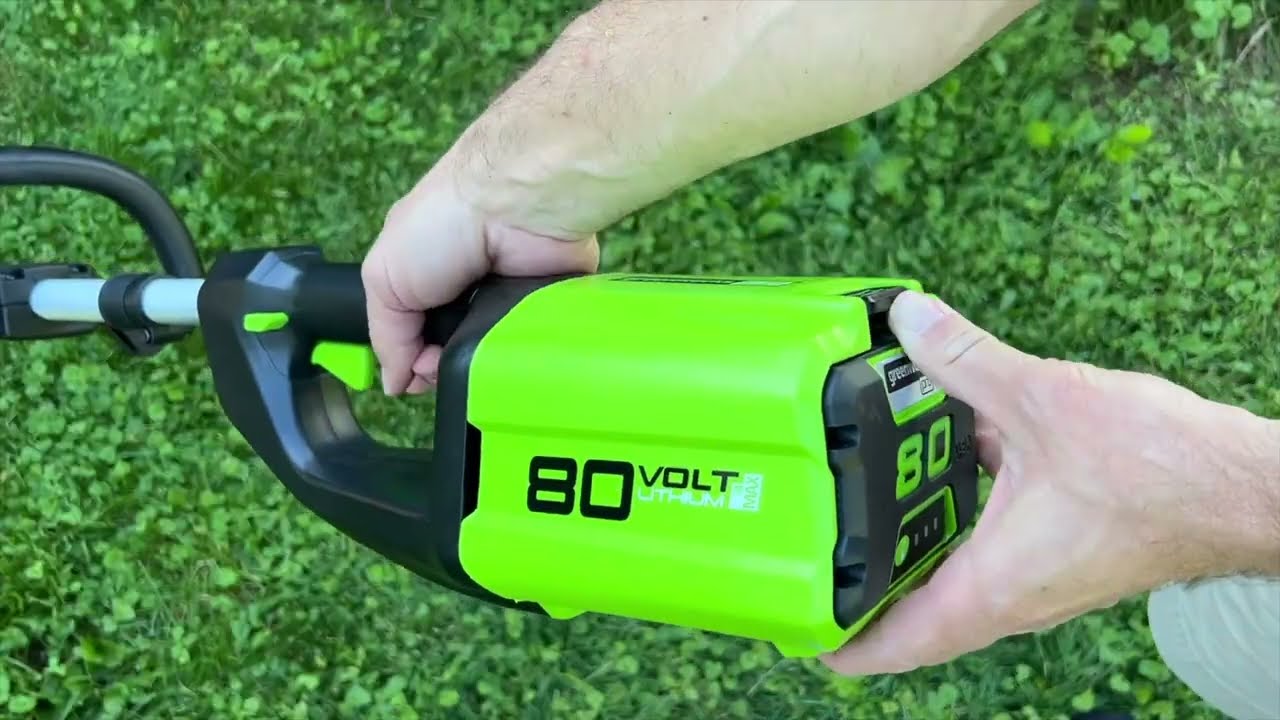 I really like this 80v Greenworks String Trimmer!