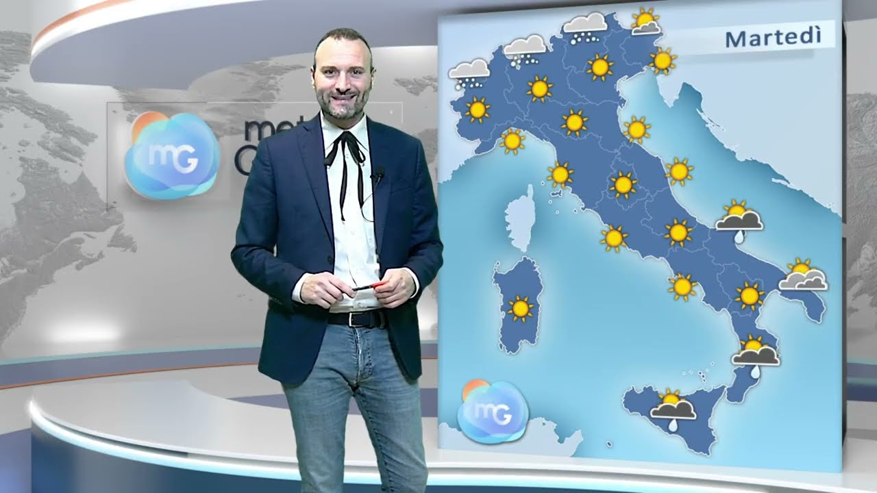 Pressione in aumento, ma sostenuta ventilazione di Maestrale al Centro-Sud