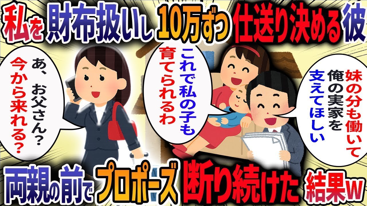 結婚の挨拶で彼が「結婚後は同居して10万仕送りするつもりです」と言ってきた→彼「離婚した妹と甥を一緒に支えよう」→彼両親に彼の秘密をﾊﾞｸ露した結果・・・【2ch修羅場スレ】