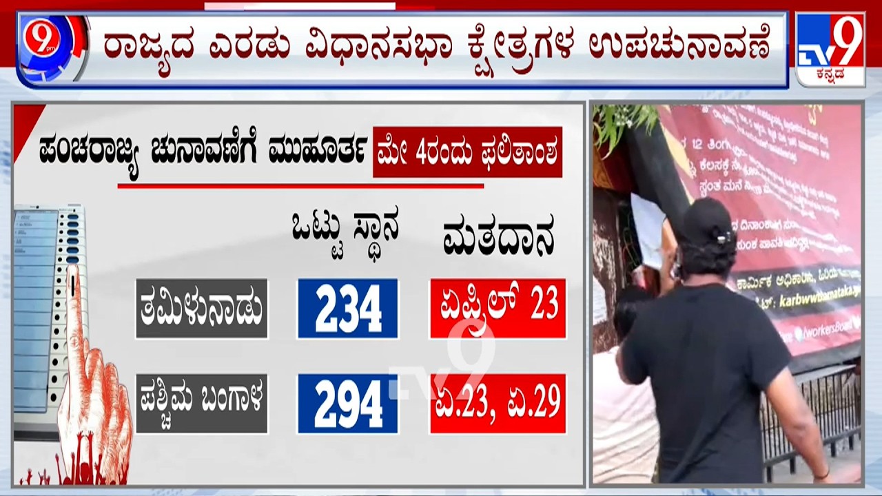 Bagalkot And Davangere South By Election Date Announced: ಉಪಚುನಾವಣೆಗೆ ಮುಹೂರ್ತ ಫಿಕ್ಸ್
